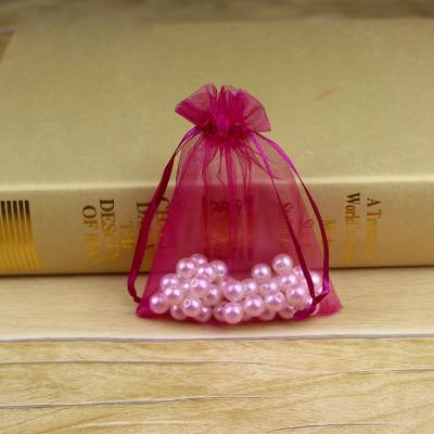 China Organza Bags Wholesale Custom Logo Gift Drawstring Organza Bags Jewelry Bags for sale