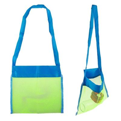 China Portable Sand Toys Recyclable/Washable Mesh Tote Large Beach Storage Bag Baby Away for sale