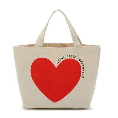 China Casual Wild Shopping Travel Lunch Tote Bag Recyclable / Washable Canvas Female Handbag for sale