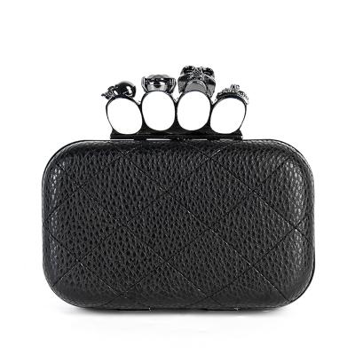 China Hot Women's Day Portable/Lightweight Clutch Ring Skull Evening Clutch Bag Shoulder Bag for sale