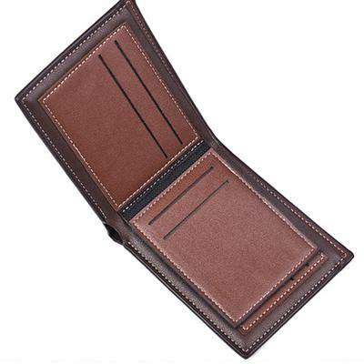 China Wholesale Waterproof Card Holder Hot Sale Business PU Leather Male Wallet for sale