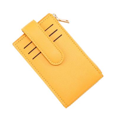 China Fashion Credit Card Holder Wallet Leather Front Pocket Wallet Minimalist Slim Wallets for Women Men for sale