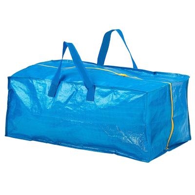 China NATIONAL Custom Recycle Storage Bag Eco Friendly Blue Heavy Duty Extra Large Storage Bags Mobile Zipper Bag for sale