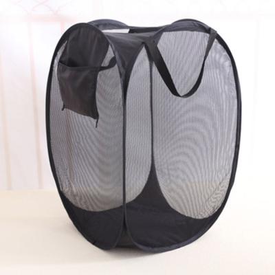 China Factory Wholesale Collapsible Folding Mesh Folding Laundry Baskets for sale