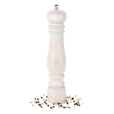 China 180ml Viable Design 180ml Salt and Pepper Grinder White Contoured Viable Inverted Mess Free Manual Black Pepper Grinder for sale