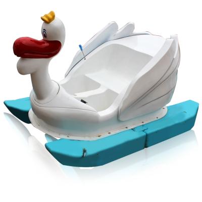 China Water park for FRP pedal boat Fwulong paddleboat cheap pedal power boats, pedal boat with slide for sale for sale