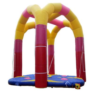 China 0.55mm PVC Funny Crazy Theme Park Inflatable Bungee Jumping Trampoline For Adult Children for sale