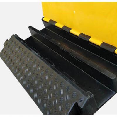 China Anti-pressure Improve Choice 2 Channels Cable Ramp Rubber Cable Protector For Sale for sale