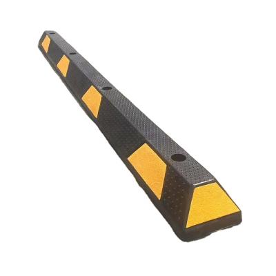 China Factory Directly Sell Heavy Duty Rubber Wheel Solid Stop Ramp Positioner Anti-Collision Block For Parking Lots for sale