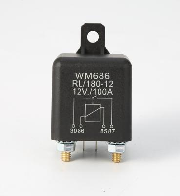 China 12V100A Auto Disconnect Sealed Start Motor Potential Relay For Refrigerator for sale