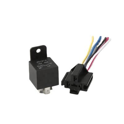 China Hot Selling High Quality Universal Power Miniature 12V24V Relay For Relay Wiring Harness For Relay 4 Pin 5 Pin for sale