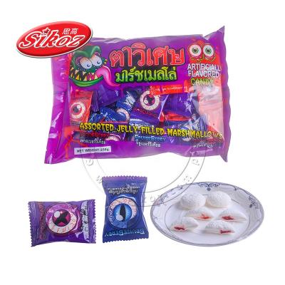 China Natural Halal Funny Cheap Eye Jam Filled Marshmallow for sale