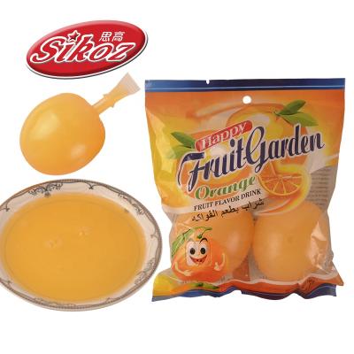 China Natural Halal Orange Shape Fruit Jelly Drink for sale