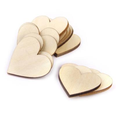 China Cheap Europe Cutout Valentine's Plywood Gift Laser Engraved Wooden Heart for sale