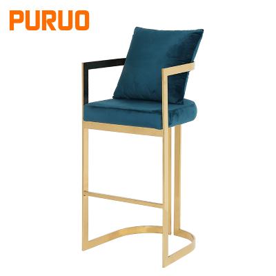 China Modern Hotel Bar Chair Fabric Stainless Steel For Dining Design for sale