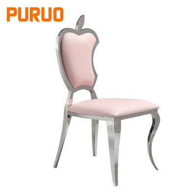 China Hot Sale Items Dining Leather Chair Stainless Steel Legs For Dining Furniture for sale