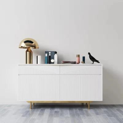 China modern cabinet modern white wood console table for living furniture for sale