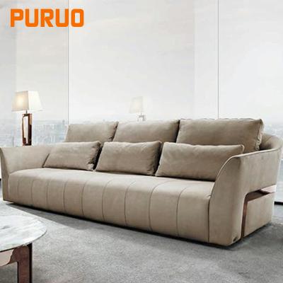 China New Design Luxury Living Room Furniture Manufacturers Corner Fabric Velvet Leather Sofa Sets for sale