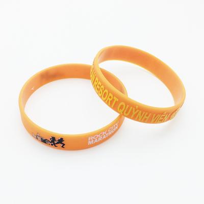 China Custom Debossed Advertising Gifts Coloring Cheap Factory Price Silicone Rubber Wristband Wristbands for sale