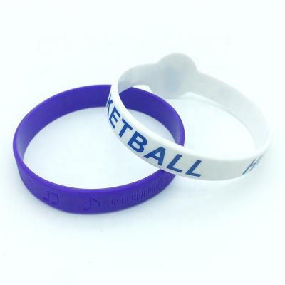 China Advertising Gifts Custom Logo Silicone Wristband Rubber Bracelet Custom Silicon Wrist Bands Charm for sale