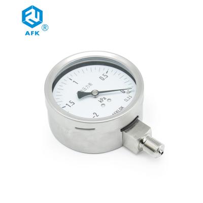 China Diaphragm Box Stainless Steel Pressure Gauge Low Pressure For Argon Gas for sale