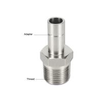 China Hexagon AFK Stainless Steel Gas Adapter 1/4 Inch Forged for sale