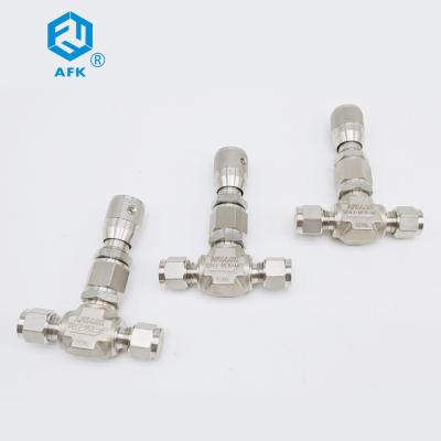 China 316 Stainless Steel Needle Valve Micro Flow Regulator For Precision Temperature Control for sale