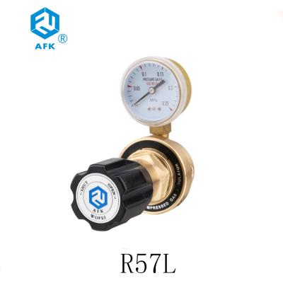 China Brass Co2 Low Pressure Gas Regulator Inlet Connection M16-1.5RH Long Lifespan for sale