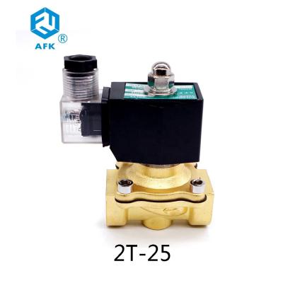 Cina Elettrovalvola a solenoide a 1 pollici elettrica d'ottone del gas dell'azoto 110v 24v 12v in vendita