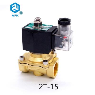 China Brass Low Pressure 1/2 inch Gas Solenoid Valve 24 Volt Normally Closed for sale