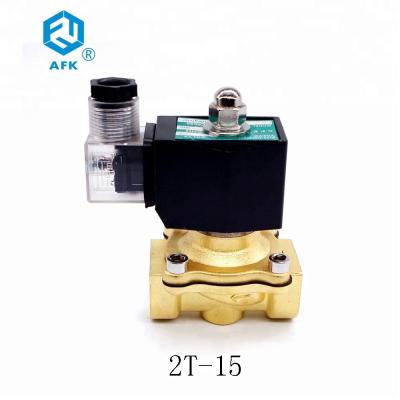 China Electric 1/2 inch Brass CO2 Nitrogen Lpg Gas Solenoid Valve DC 24V for sale