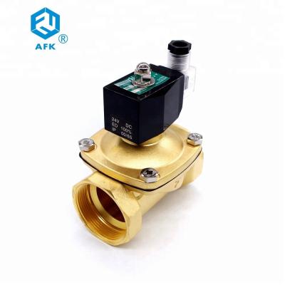 Cina Gas d'ottone normalmente chiuso 12v 110v elettrovalvola a solenoide di 24v 1-1/4 elettrico» 32mm in vendita