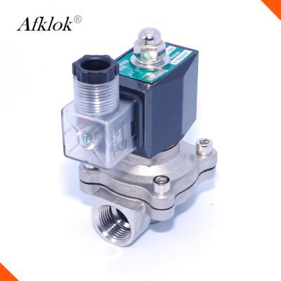 China Edelstahl-Pilot-Lpg Gas Solenoid-Ventil-niedrige Betriebstemperatur 0~1Mpa -5~60℃ zu verkaufen