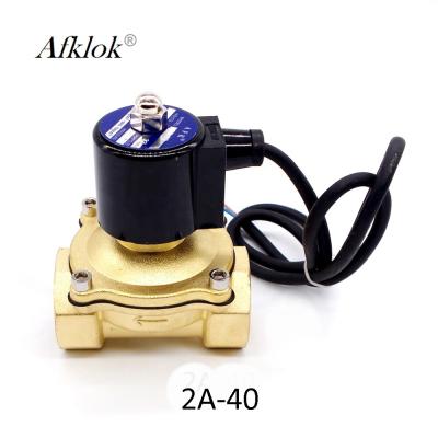 China Normaal Gesloten de Solenoïdeklep van het 1,5 Duim Speciale Water 220 Volt Te koop