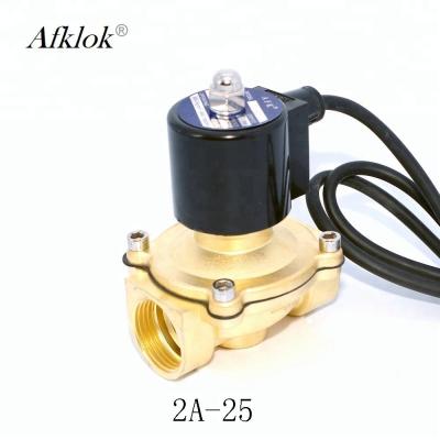 China Brass Waterproof IP68 Low Pressure 1 inch Electric Water Solenoid Valve Price for sale