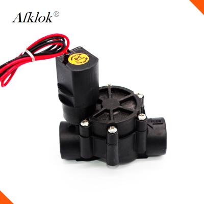 China Plastic BSP verbindt de Solenoïdeklep gelijkstroom 12V van het 1 duimwater voor Landbouwirrigatie Te koop