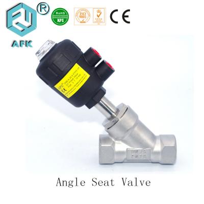 China 2 válvula pneumática de Seat do ângulo da posição da maneira 2, válvula de controle manual pneumática à venda