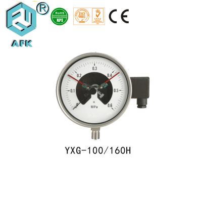 China Low Pressure Natural Gas Test Gauge , Electric Contact Manometer Pressure Gauge for sale