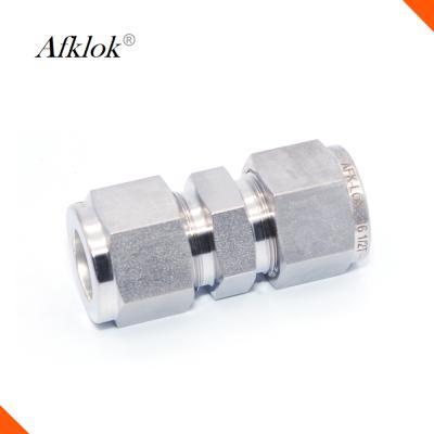 China 3mm 6mm 8mm 10mm Stainless Steel 316 Compression Union Fitting for sale