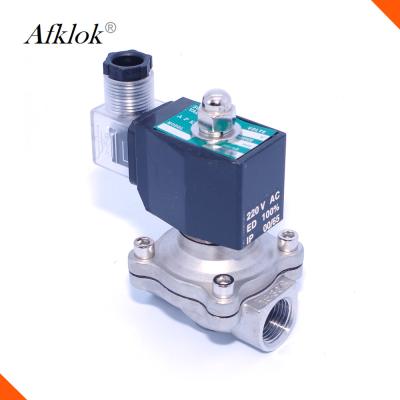 China Normally Closed Lpg Gas Solenoid Valve 1/2 Inch 220v Stainless Steel for sale