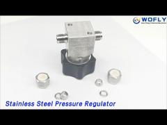 Manual Stainless Steel Pressure Regulator Diaphragm Low Pressure For Gas