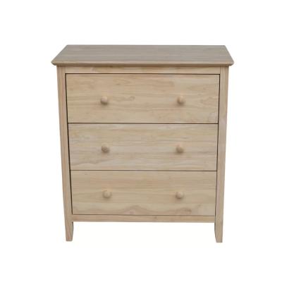 China Easy Assembling Natural Wood KD Dresser Drawer Furniture For Storage for sale