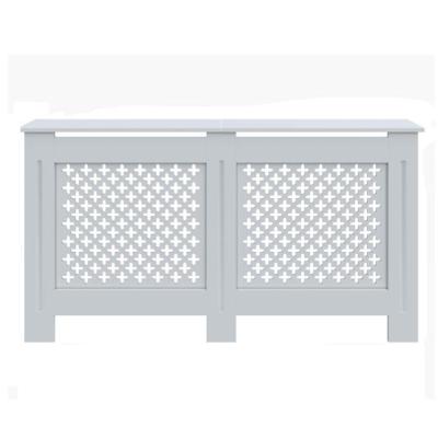 China KD Collecting White Cross Large Radiator Slat Painted Cabinet Beam For Living Room for sale