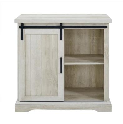 China KD Barn Door Sideboard Easy Assembling Rustic Sliding Wooden Sideboard For Living Room for sale