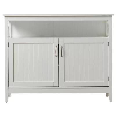 China KD MDF White Color Easy Assembling Luxury Sideboard Cabinet For Living Room Furniture for sale