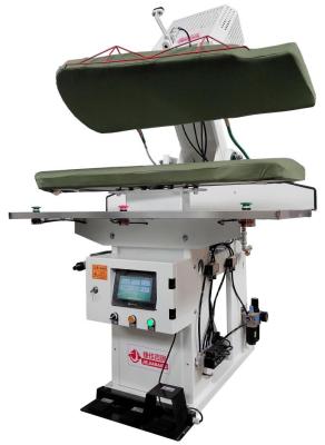 China Vertical Automatic Duffle Coat Pressing Machine Right Back Steam Heating System for sale