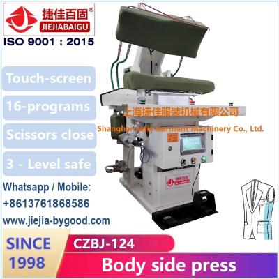 China Prensa de planchar de la ropa del cuerpo lateral 3ph del traje/equipo que plancha en venta