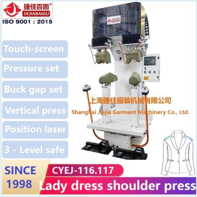 China Jacken-Pressmaschine-vertikaler Dampf-bügelnde Ausrüstung Damen-Blazer Double Shoulder zu verkaufen