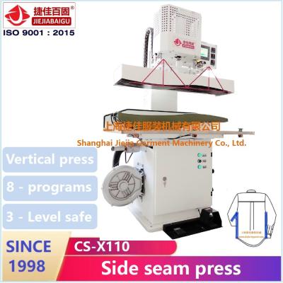 중국 소매 본체 측면 심 실링 언론을 위한 수직 셔츠 프레스 머신 220V 판매용