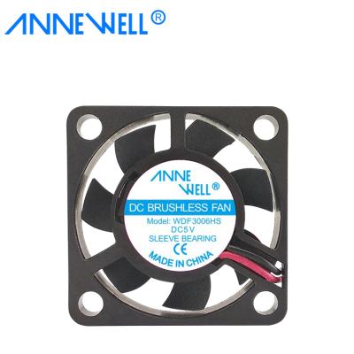 China Sale Hotels 5000 to 8000 RPM 5 V 30x30x6mm 3006 DC Fan Hot for sale